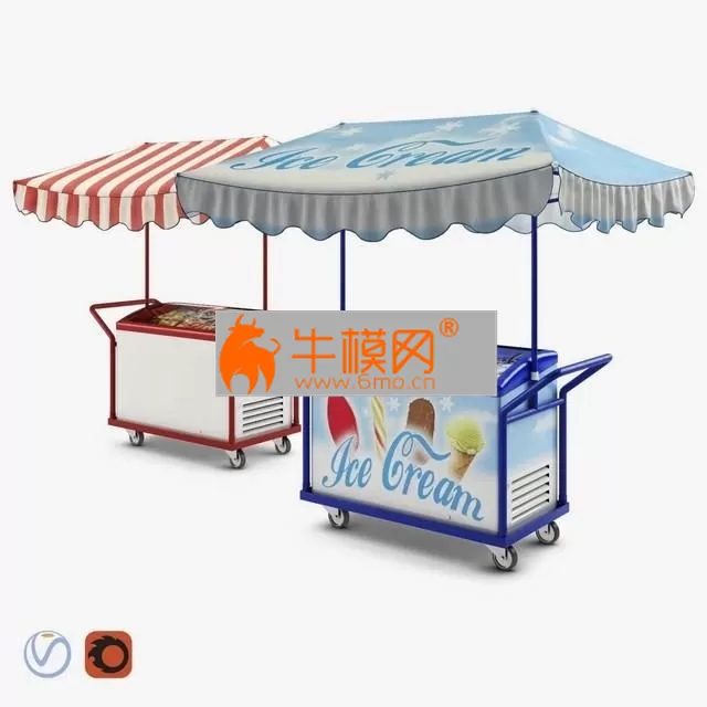 Hand Trolley with Display Freezer – 1915 Hand Trolley with Display Freezer – 1915