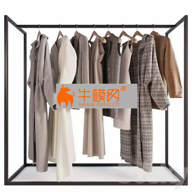 Hanger with womens clothing – 1920 Hanger with womens clothing – 1920