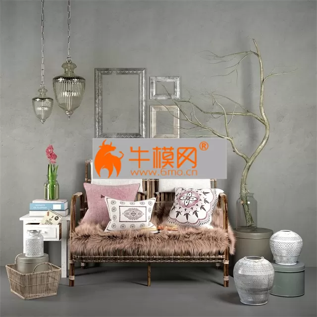 Hubsch interior rattan set – 1969 Hubsch interior rattan set – 1969