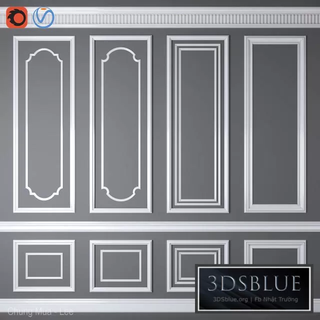 DECORATION – DECORATIVE PLASTER – 3DSKY Models – 2755