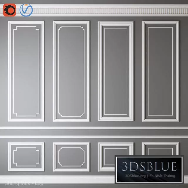 DECORATION – DECORATIVE PLASTER – 3DSKY Models – 2758