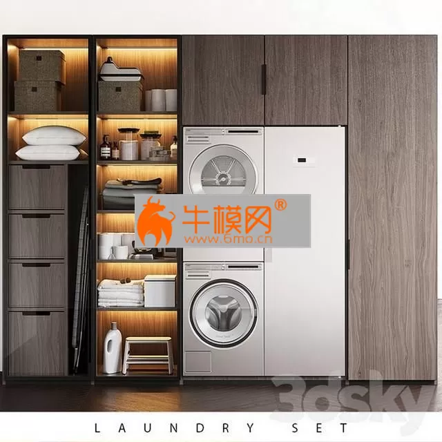 LAUNDRY SET (Poliform FITTED + ASKO) – 2132 LAUNDRY SET (Poliform FITTED + ASKO) – 2132