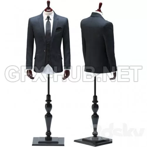 Male Jacket 3D model – 2221 Male Jacket 3D model – 2221