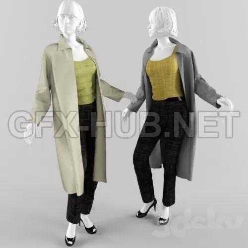 Mannequin with women’s clothing – 2226 Mannequin with women’s clothing – 2226