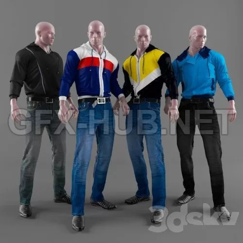 Men’s clothing (max, fbx) – 2271