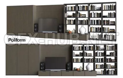 POLIFORM VARENNA SISTEMI GIORNO WALL SYSTEM 15 – 2528