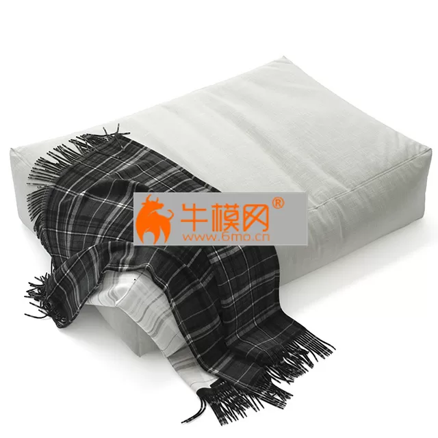 Pouf with a plaid – 2578