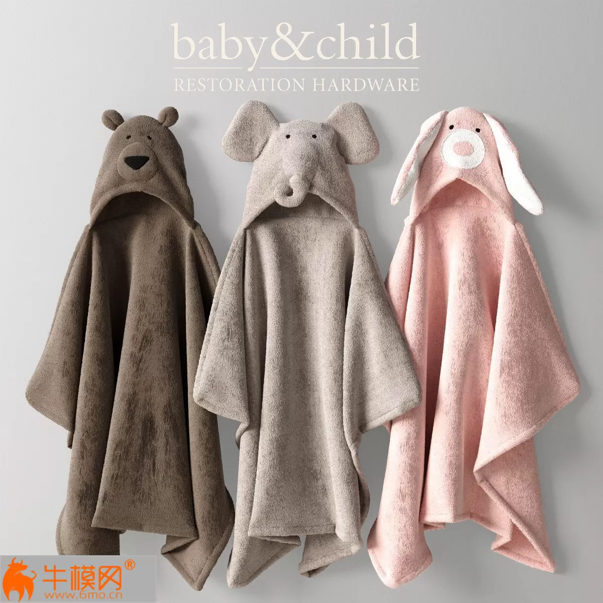 RH ANIMAL HOODED TOWELS – 2652