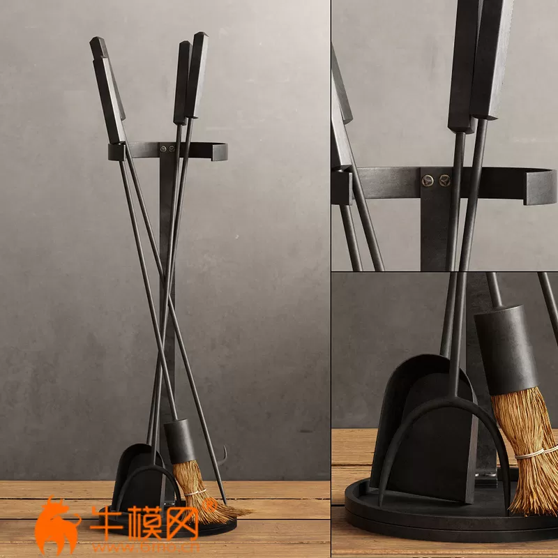 RH INDUSTRIAL HEARTH TOOL SET (max) – 2655