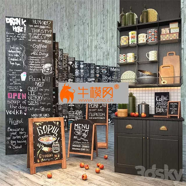 Set for creating slate surfaces with images of chalk 2 – 2778 Set for creating slate surfaces with images of chalk 2 – 2778