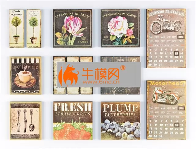 Set of antique paintings – 2789 Set of antique paintings – 2789