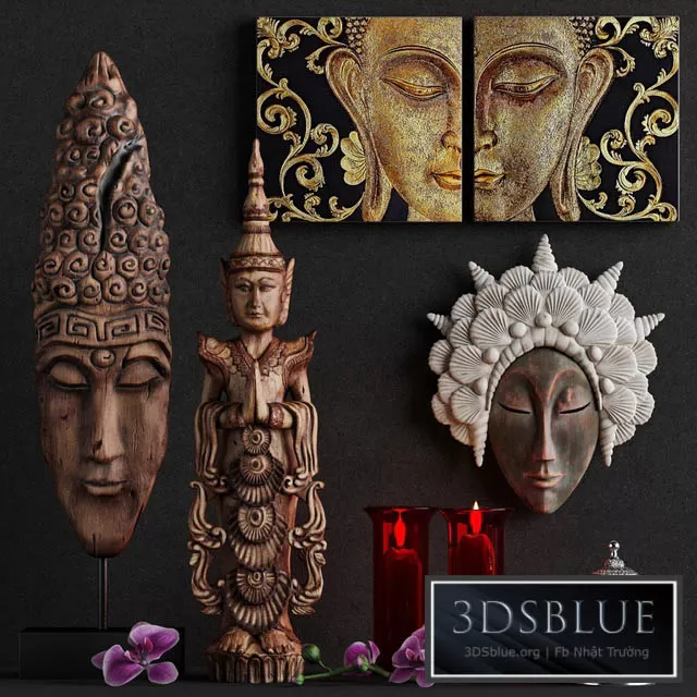 DECORATION – DECORATIVE SET – 3DSKY Models – 2842