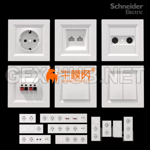 Sockets and switches Schneider Asfora White – 2891 Sockets and switches Schneider Asfora White – 2891