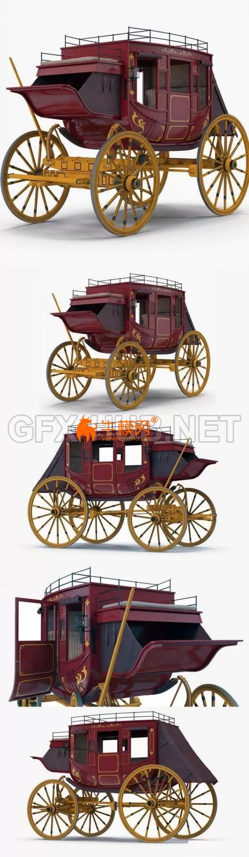 Stagecoach 3D Model – 2913 Stagecoach 3D Model – 2913