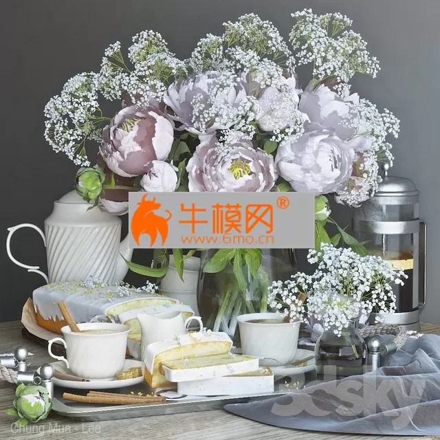 Tray with breakfast – 3030