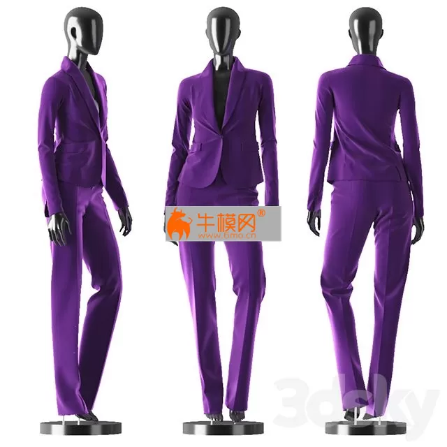 Woman Purple Suit – 3183