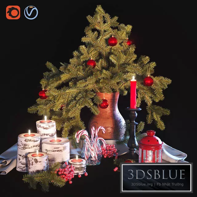 DECORATION – DECORATIVE SET – 3DSKY Models – 2883