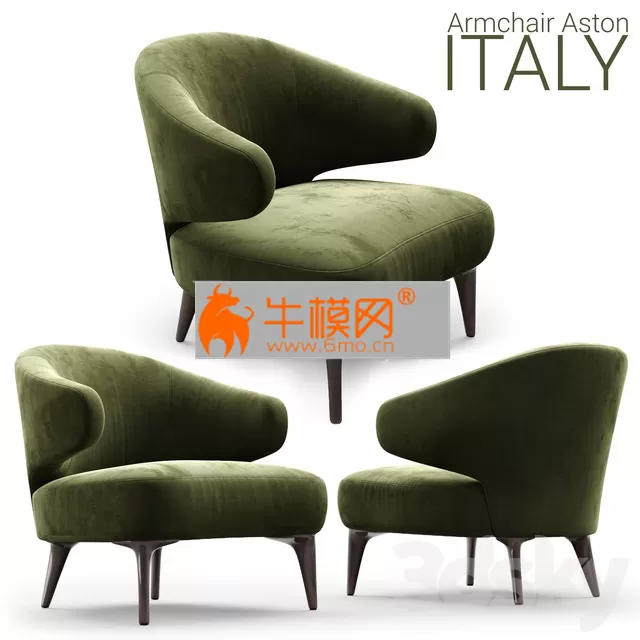 Armchair Minotti Aston 1 OLIVE – 3276