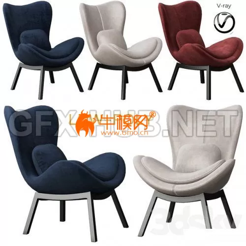 Calligaris Lazy Armchair (low poly) – 3330