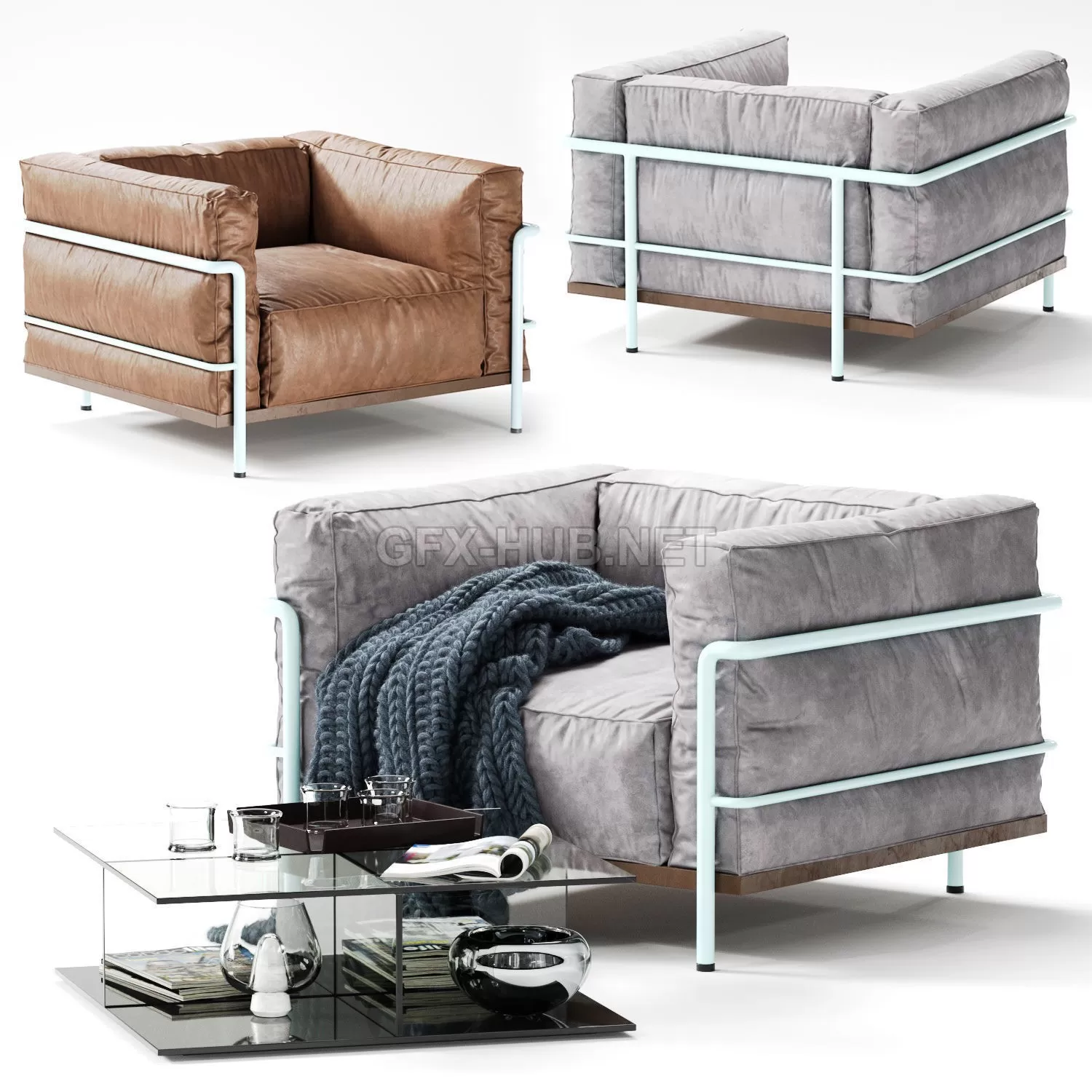 LC3 Exemplaire Personnel Cassina Armchair – 3382