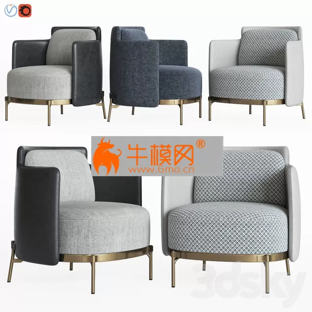 Minotti Tape Armchairs – 3411