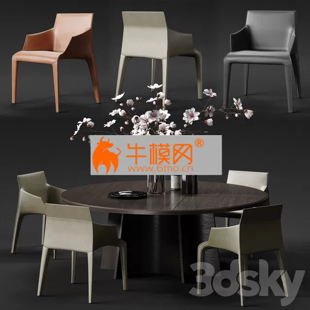 POLIFORM SEATTLE Armchair & KENSINGTON Table – 3425