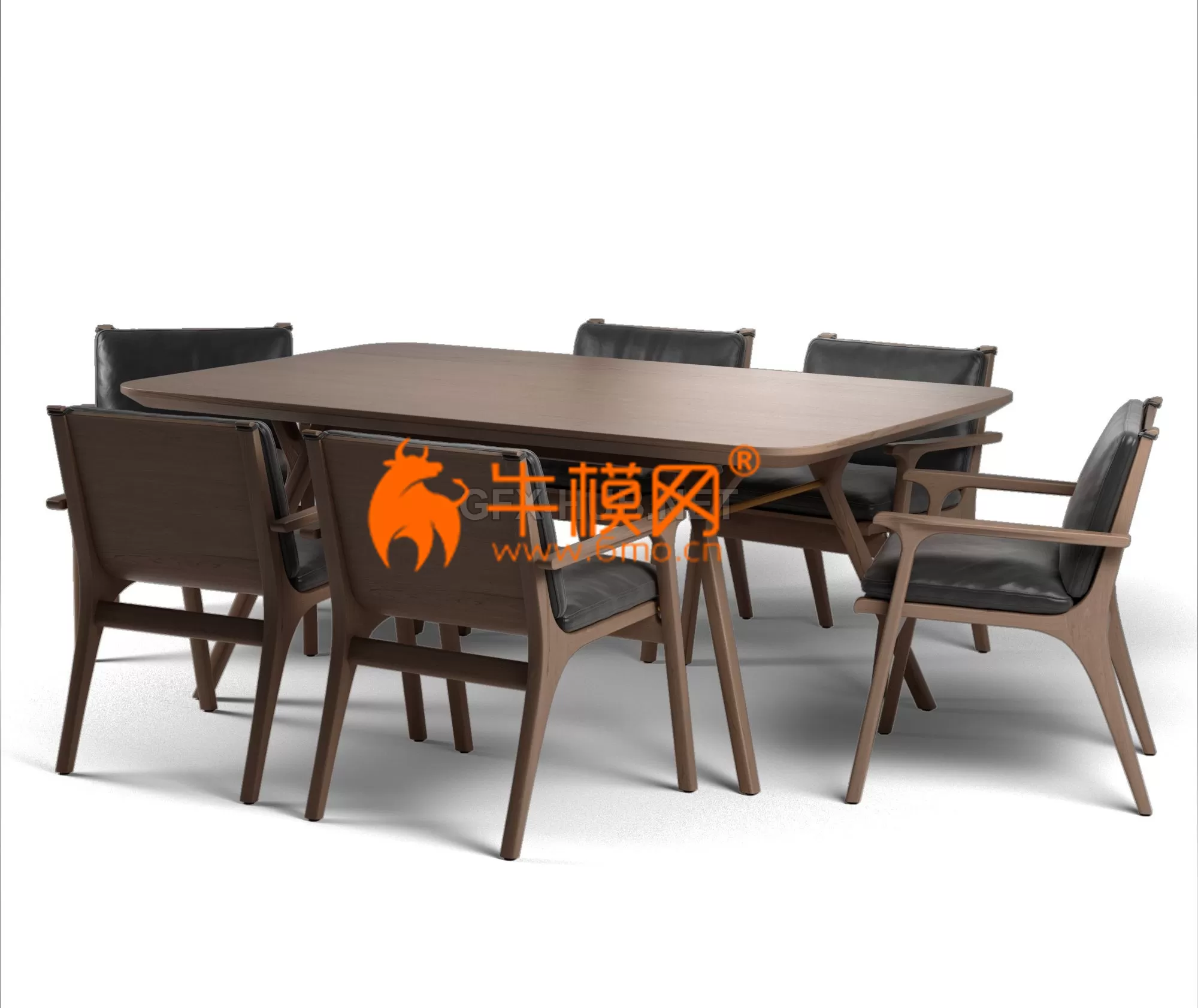 STELLAR WORKS REN DINING ARMCHAIR and REN DINING TABLE – 3442