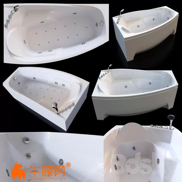 Acrylic hydromassage bath Doctor Jet Laluna – 3472