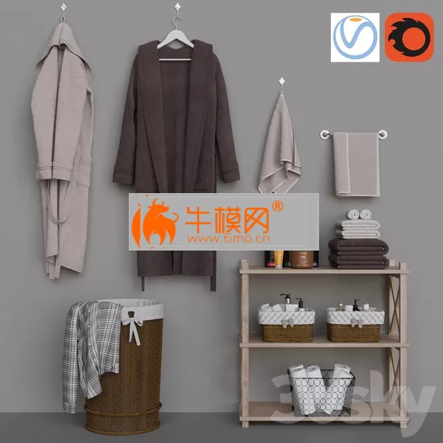 Decorative bathroom set 2 – 3564