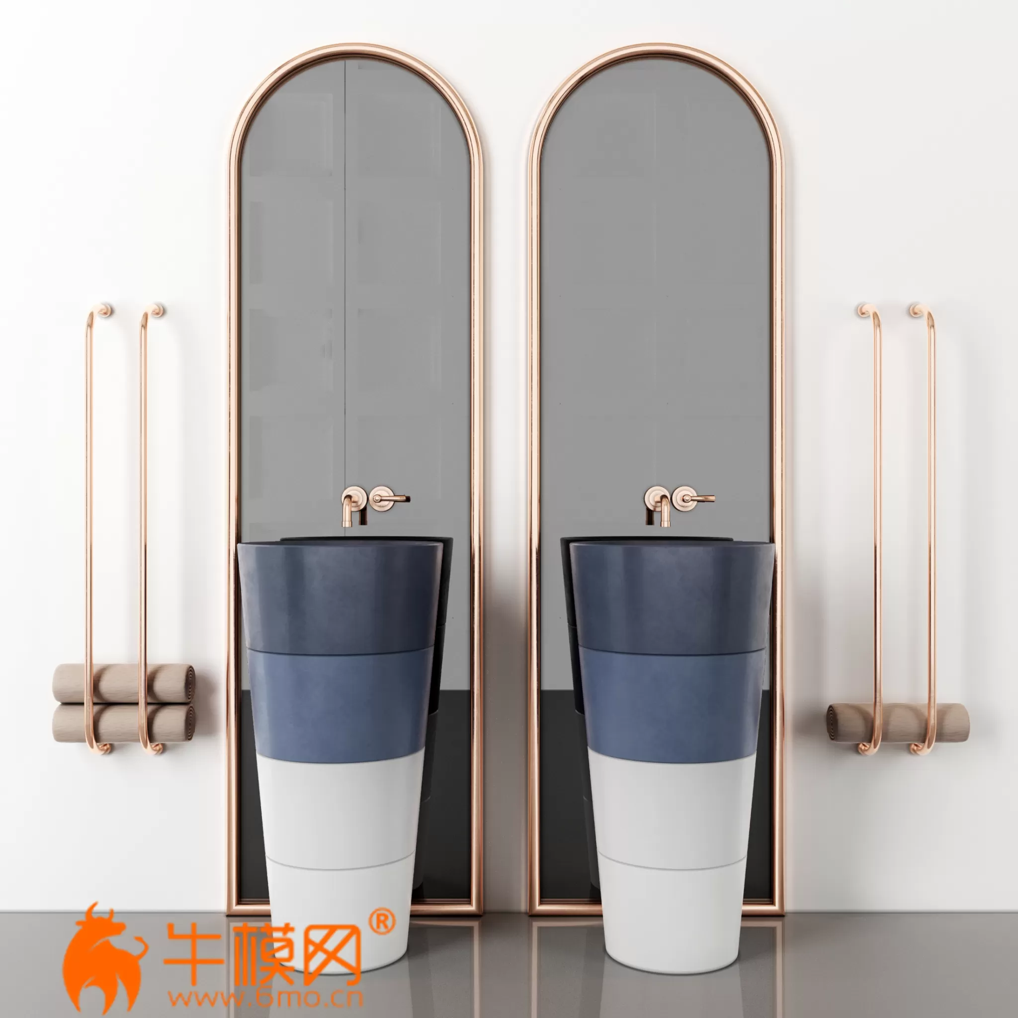 Modern Bathroom (max 2013, fbx) – 3572