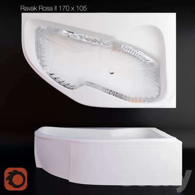 Ravak Rosa II bathtub – 3581