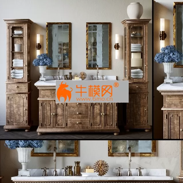 Restoration Hardware bathroom furniture set – 3583