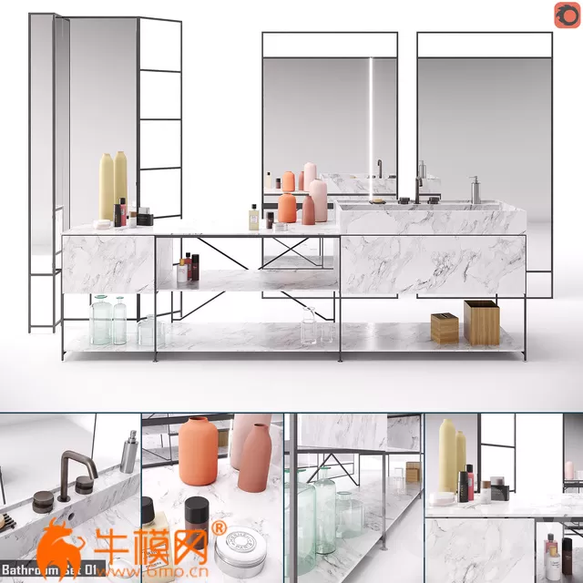 RIG Modules – Bathroom with Decor Set 01 – 3585