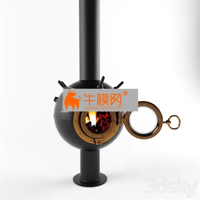 Suspended fireplace bathyscaphe – 3595