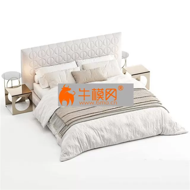 Bed minotti curtis – 3649