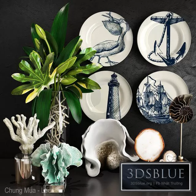 DECORATION – DECORATIVE SET – 3DSKY Models – 2928