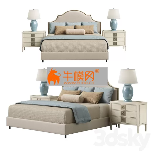 Horchow Cheresse King Bed – 3738