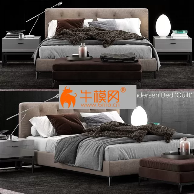 Minotti Andersen Quilt Bed 1 – 3768