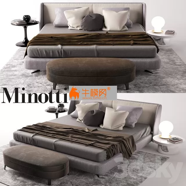 Minotti bed 1 – 3769