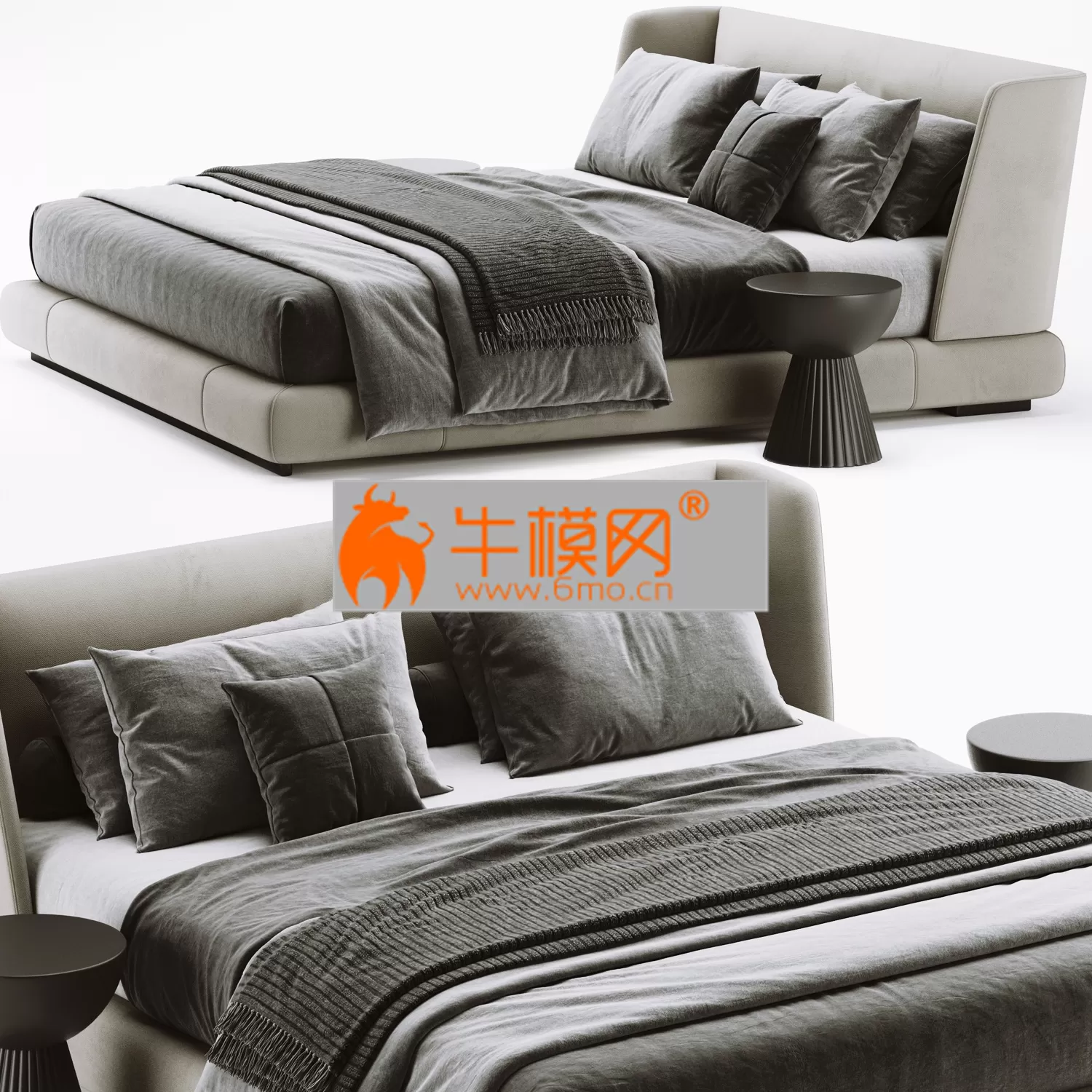 Minotti reeves bed – 3772