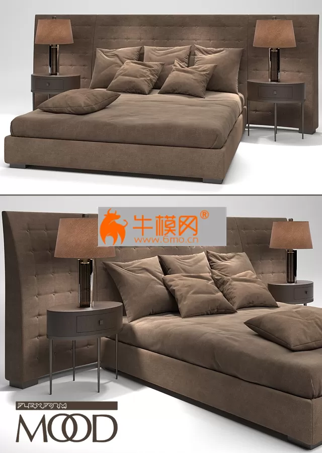 Mood Caress Bed by Flexform – 3784