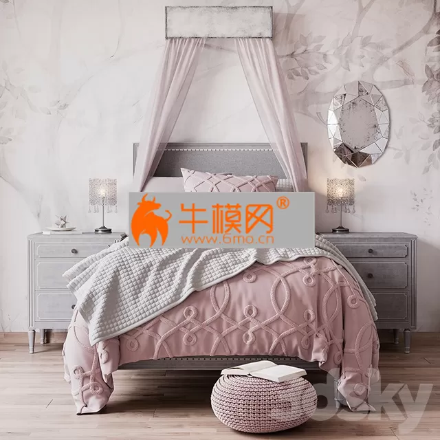 Restoration Hardware Baby & Child Bed MARCELLE UPHOLSTERED – 3801