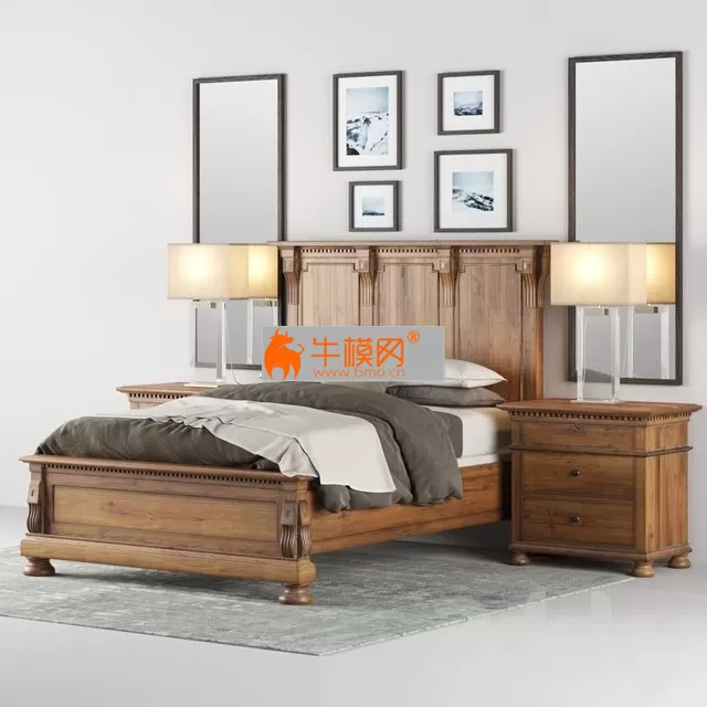 Restoration Hardware ST.JAMES PANEL BED – 3802