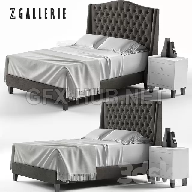 Scarlett Tufted Bed – 3815