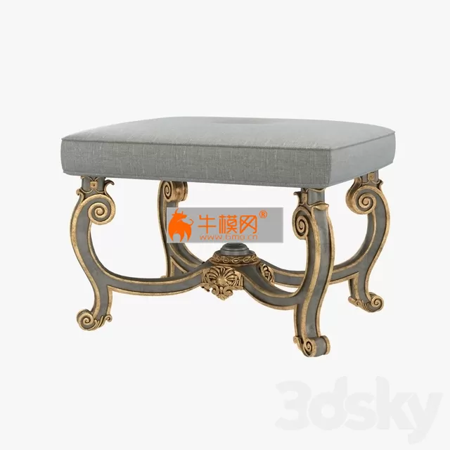 Baroque Style Carved Bench – 3848 Baroque Style Carved Bench – 3848