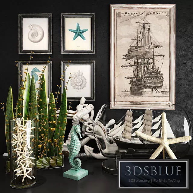DECORATION – DECORATIVE SET – 3DSKY Models – 2944