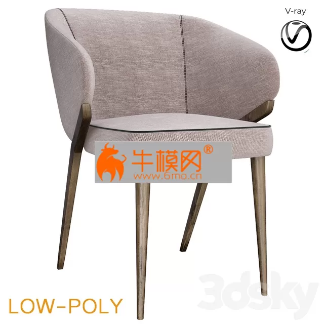 Bross Nora Dining Chair 1530 (low poly) – 3957