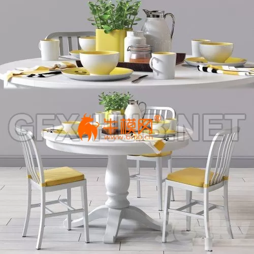 CandB Delta Dinning Chair and Avalon Table – 3963