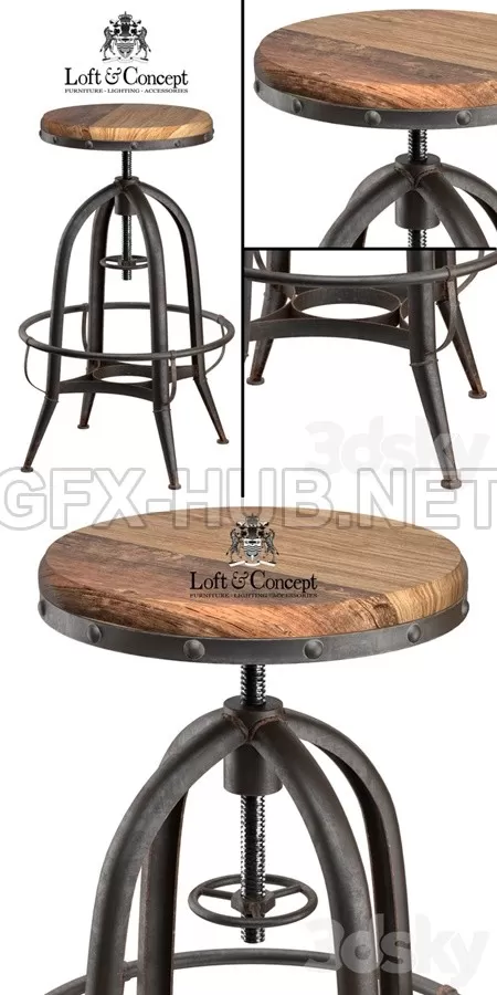 CHAIR LOFT INDUSTRIAL ROTATIVE PIN – 3994