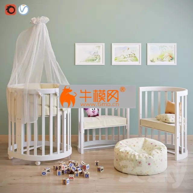 Cradle and chair EllipseBed – 4033